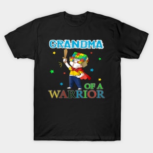 Autism T-ShirtAutism Grandma Of A Warrior Autism Awareness Shirts T-Shirt